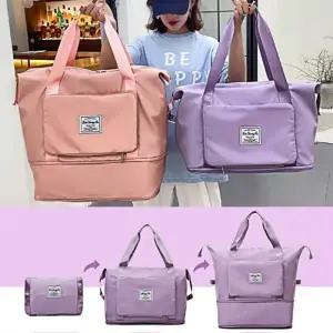 파우치형 확장 보스턴백 넉넉한수납 보조가방 폴딩백