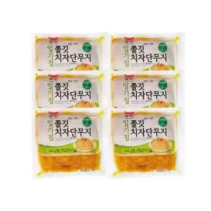 일가집 쫄깃 치자 단무지 1kg 6개