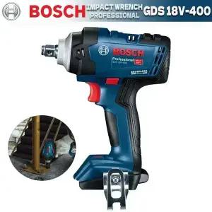 BOSCH GDS 18V-400 무선 임팩트 렌치 베어 도구 18V 전문 브러시리스 고 토크 전기 렌치 전동 공구 GDS18V-