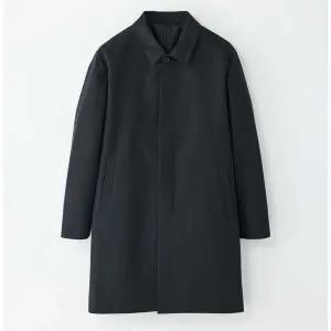 [하프클럽/에스티코]코튼 맥 코트_블랙 (세미오버핏) SCTWA03NSB