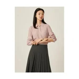 매장정품 빈폴 BEANPOLE LADIES 패턴 셔츠형 블라우스 라이트 핑크 (BF5964C51Y) BF5964C51Y 570330