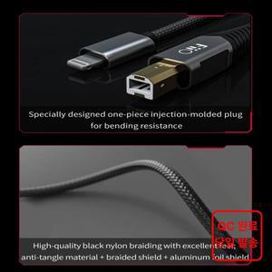 Fiio LD-TC1 LD-LT1 번개 어댑터 케이블 USB Type-B-Type-C HiFi 헤드폰 앰프 K9 PRO K5 Pro 용 약 50cm 사
