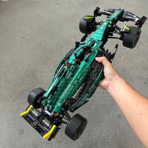 아람코 마틴 AMR24 F1 레이싱 블록 기계식 그룹 1912피스 브릭 테크닉 차량 모델 장난감 장식 선물