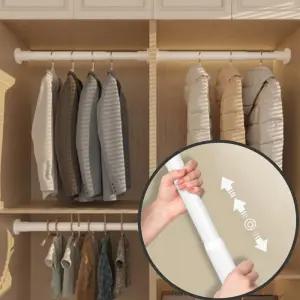 강력 압축봉 무타공 커튼봉 옷장 행거 가림막 베란다 빨래