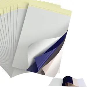 페슬 타투 전사지 - 프린터 기계 용품과 호환되는 A4 사이즈 4겹 DIY 트레이싱 페이퍼 전사 키트용 10매 열