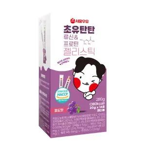 서울루유 초유탄탄 류신&프로틴 뉴질랜드 초유 단백질 영양제 파우더 젤리