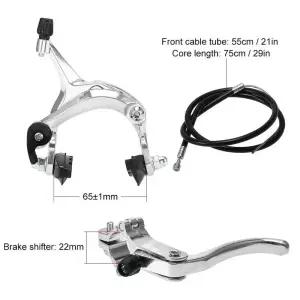 림브레이크 자전거 앞뒤 픽시 브레이크 키트 사이드 풀 캘리퍼 크루저 MTB 세트