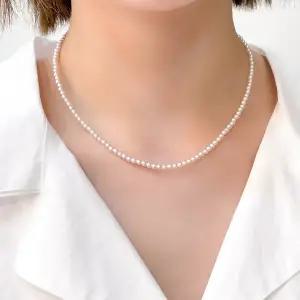 [오팔하우스] 14k 3mm 스왈진주 목걸이 OPPN0154