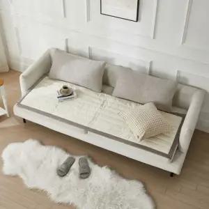 솔리드 극세사 쇼파패드  카우치 소파 커버 매트 깔개 사계절 쇼파방석 2인용 3인용 4인용