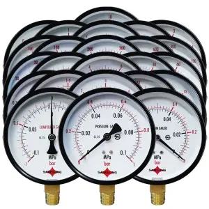 [이지커머스]삼성계기 일반 압력계 A타입 100파이 수도배관 랜지배관 소방배관 보일러배관 스팀용배관