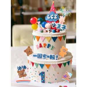 케이크 모형 케이크모형 생일 감성 01 카페 축하 3단 6인치 파티 셀프