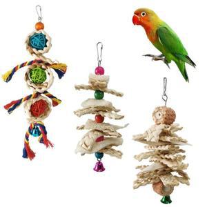 하나식 자연산 앵무새 장난감 천연 오징어뼈 덩굴공 루파 옥수수 껍질 이빨 연마 케이지 걸이용품 새 액세