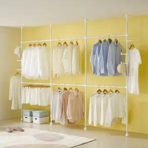 이지온 레몬 드레스룸 싱글 행거 EL406C6 튼튼한 고정식 시스템 옷걸이 행거