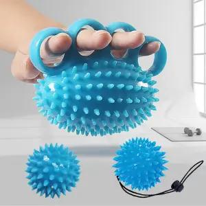 손 마사지볼 돌기 지압 악력기 실리콘 소프트 타입 3종 손가락 관절운동 어르신 부모님 선물