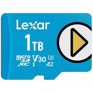 Lexar 1TB 플레이 블루 마이크로 SD 카드, UHS-I, C10, U3, V30, A2, 4K, 최대 160MB/s 마이크로SDXC 메모리 닌텐도 스위치 1, 게임 기기, 스마트폰, 태블릿(LMSPLBL001T-BNNU)을 위한 확장된 스토리지