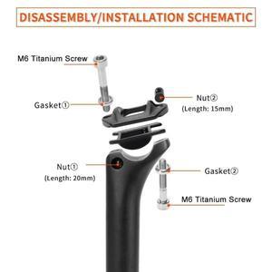 TOSEEK C60 풀 카본 자전거 시트포스트 튜브 로드 산악 27.2