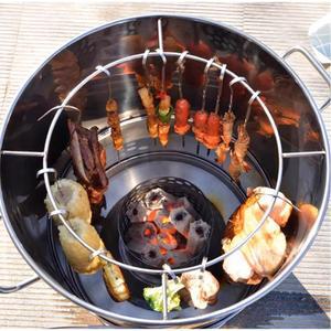 스테인리스 항아리 바베큐 세트 훈연 훈제 그릴