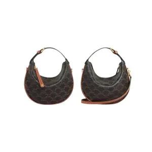 셀린느 틴 룰루 트리옹프 캔버스 카프스킨 탄 120722FQM04LU