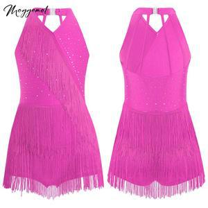 댄스복 의상 라틴 연습복 슈트 차차 스트랩 댄스 민소매 프린지 공연복 라인 드레스 사교 삼바 줌바 살사