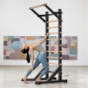 슈로스바 바풀 테스 스트레칭 행거 스툴바 DS 나무 스트레칭봉 학원 세트 고월드 리브