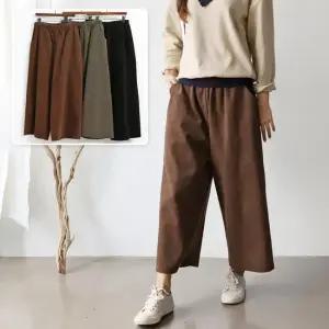 캐주얼 골덴 와이드 팬츠 20DA20T 빅사이즈 여성의류