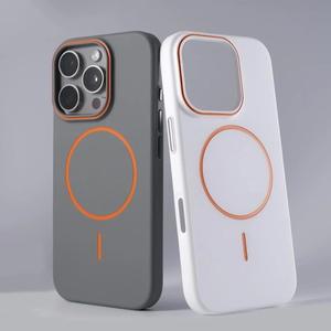 초슬림 심플 컬러 매그세이프 폰 케이스 아이폰 16 15 14 13 12 프로 맥스 무광 무선 충전 하드 마그네틱