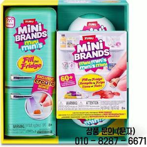 브랜드 볼 미니 냉장고 트렌디 블라인드 박스 장난감 세트 멋진 인형집 장면 놀이 가능한 생일 선물