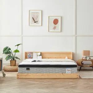 파로마 네오 리브 편백 원목 저상형 수납헤드 침대프레임 PVC깔판 Q NEO1794