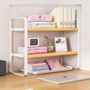 MNPP 책상위 철제선반 주방위 아이방 좁은공간 팬트리 책꽂이 소형 미니 선반 양념통 책 스탠드 정리대 2개