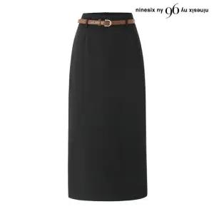 데일리 모던 벨티드 H라인 스커트 (NQ1WH001L0)