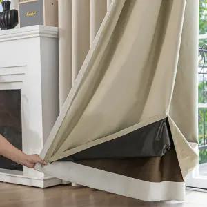 [지나송]어반 더블레이어 방한 암막커튼+내추럴코디+화이트코디+커튼봉(슈퍼특대형)