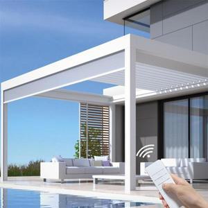 야외 정원 마당 알루미늄 개폐식 방수 지붕 캐노피 파고라 파빌리온 정자 가제보 텐트 어닝 마키