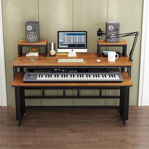 미디데스크 1400 피아노 녹음실 책상 미디테이블 키보드 작곡