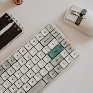 Lck 비주얼 테마 로우 액시스 키캡 PBT 열 승화 레트로 스타일 프로파일 기계식 키보드 베이스/알파/넘패