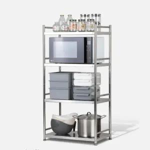 ALL 스텐선반 가로600 3단 4단 5단 조립식 수납장 높낮이조절 선반지지대 주방 베란다