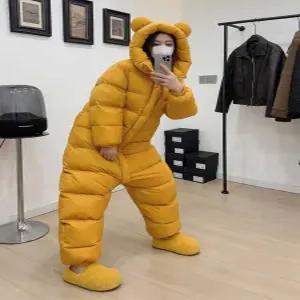 곰돌이 전신패딩 침낭패딩 3color