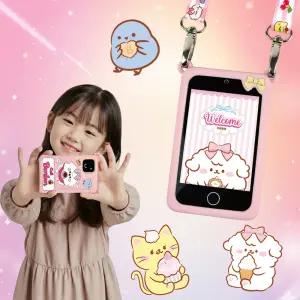 카페봉봉 터치 마이스마트폰 핸드폰 카메라 전화기 학습 완구 장난감