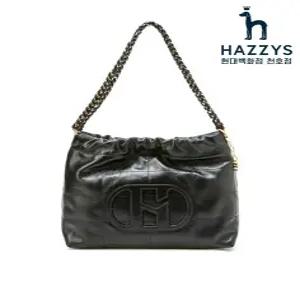 헤지스ACC HIBA4E551BK H20크링클 H패치 블랙 레더 퀼팅 체인 호보 숄더백 M22072672502160401