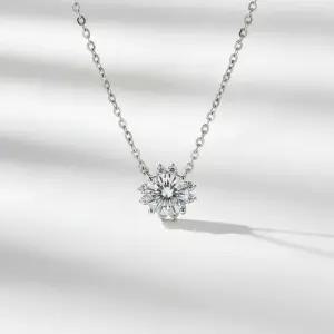 7부 다이아 목걸이 천연 우신 GIA 프리즘 일체형 프로포즈 결혼 기념일 여자 친구 선물