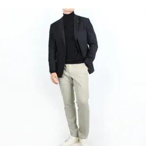 [트레몰로] HC09 울 스트레치 자켓 (주)세정 인디안 남성 FW 네이비 등판퀼팅 울혼 (S30330342)