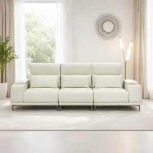 오너스가구 이지클린 419 가죽 슬라이딩 모션 무빙 4인 소파