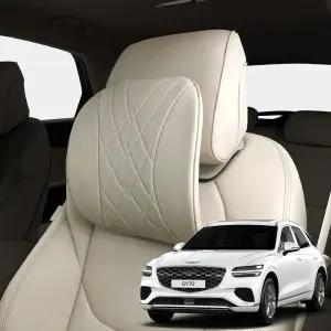 루젠 제네시스 GV70 페이스리프트 커버형 목쿠션 목베개 헤드레스트