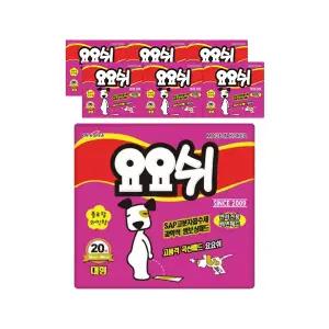 요요쉬 배변패드 플로럴와인 대형 20매, 7개