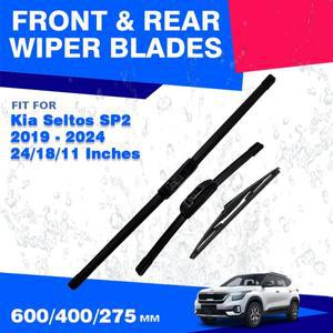 기아 셀토스 SP2 2019   2024 앞 유리 와이퍼 블레이드 브러시 고무 리필 청소