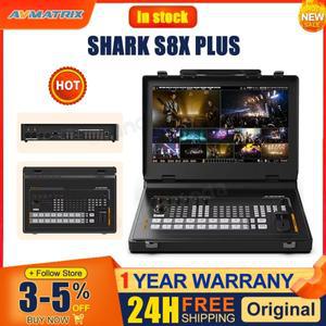 MATRIX SHARK S8X PLUS 8채널 SDI 휴대용 비디오 스위처 17.3인치 디스플레이 포함