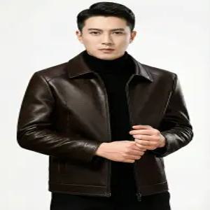 인조가죽 기모 융털안감 점퍼 비건레더 겨울용 자켓 2컬러