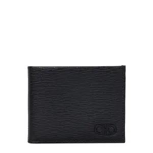 페라가모 25FW 블랙 레인 더블 간치니 리바이벌 반지갑 66 A064 0733314