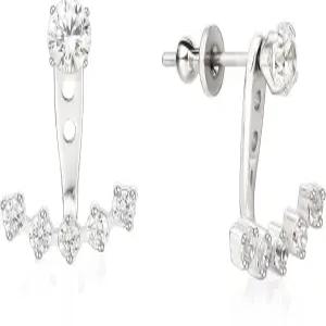 라임렌시아 F136 여성용 저자극 순수 티타늄 귀걸이 G23 임플란트 등급 5A 큐빅 지르코니아 오픈 후프