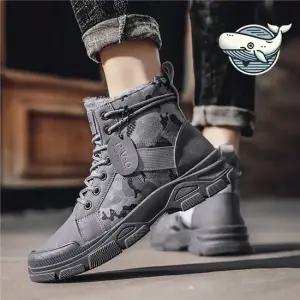 겨울 털안감 남자 밀리터리 워커 남성용 방한 털안감부츠 워커남자 캐주얼워커 남성워커