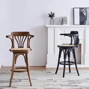 홈바의자 레트로 인테리어 카페 높은 원목 높은회전